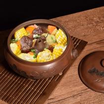 Yunnan Jianshui Purple Pottery Bronze Lotus Steam Pot Chicken Yin-engraved Household Steaming Soup Pot Purely Handmade Non-Purple Clay Ceramic Steam Pot