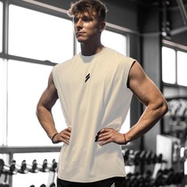 Summer fitness muscle sports vest mens breathable moisture-absorbent loose training sleeveless quick-drying waistcoat short-sleeved fitness clothing