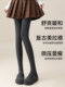 Catman gray leggings pressure slimming leggings for women autumn and winter outer wear vertical stripes warm thickened velvet pantyhose that do not fall out of gear