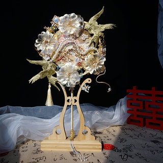 Chinese wedding fan gift box for bride