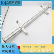 Non-standard custom-made stainless steel engineering railings column handrails hanging glass railings shopping mall guardrails villa fence accessories