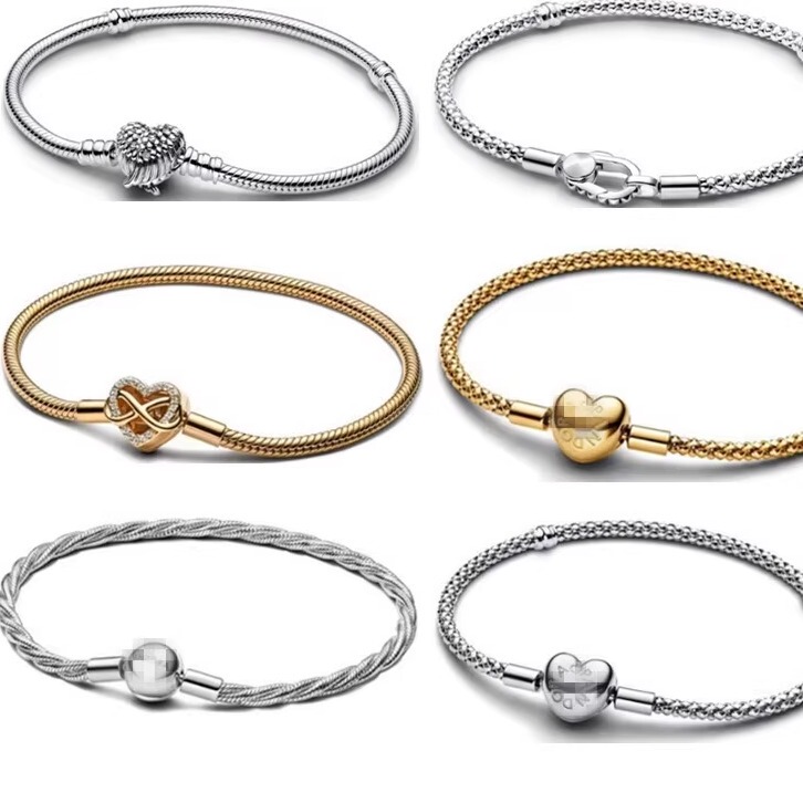Pan's Snake Bone Chain 925 Silver New Bracelet DIY Accessories Basic Chain