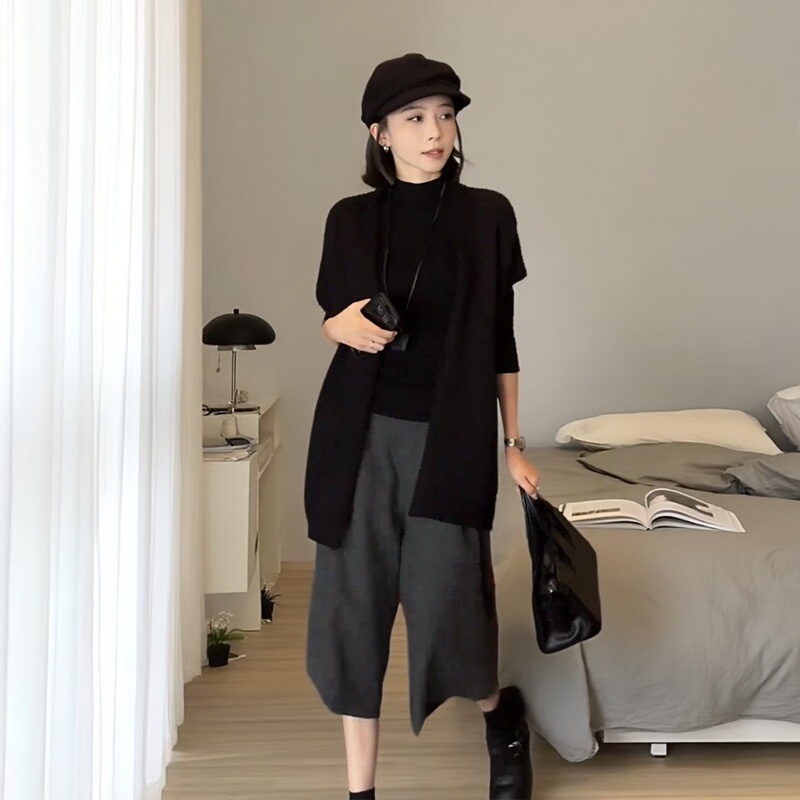 Age-Reducing and Figure-Flattering Women's Set for 2026 Autumn: Long-Sleeved Base Shirt, Sweater, Knit Top, Relaxed Casual Pants, Three-Piece Set Age-Reducing and Figure-Flattering Women's Set for 2026 Autumn: Long-Sleeved Base Shirt, Sweater, Knit Top, Relaxed Casual Pants, Three-Piece Set
