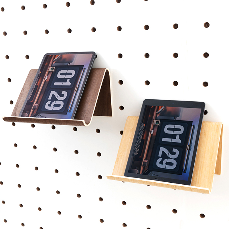 Wood Grain Iwood 15mm Round Hole Pegboard Accessories Tablet Stand Tablet Computer iPad Display Storage Rack Wood Grain Iwood 15mm Round Hole Pegboard Accessories Tablet Stand Tablet Computer iPad Display Storage Rack