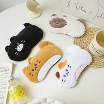 Lunch break ice to relieve sleep boys and girls students sleep aid cute cat blackout hot compress special fatigue eye mask