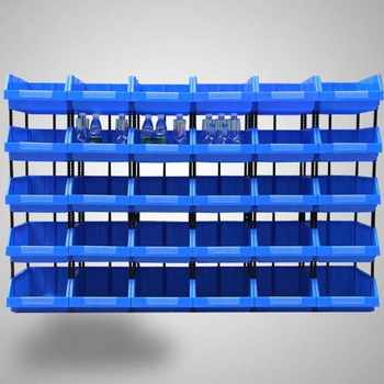 Plastic combined parts box material box component box screw box classification storage box inclined port plastic box shelf