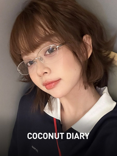 日系上半框眼镜百搭素颜休闲商务清冷风银色椰子日记近视可配度数