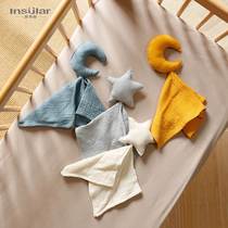 Yinxiuli baby pure cotton gauze comfort napkin baby sleeping star moon doll comfort handkerchief toys cross-border