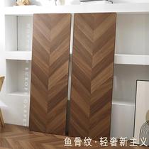 12mm fishbone pattern herringbone spelled laminate wood flooring creative home Nordic clothing store exhibition hall wear-resistant and waterproof