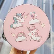 Tambourine teacher uses childrens kindergarten baby empty rattle professional percussion dance hand-cranked performance instrument tambourine