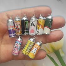 10pcs Mini Beverage Drink Bottle Charms Resin Bottle Pendant