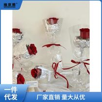 Plastic paper aluminum foil tinfoil bouquet lining paper silver color hand-kneaded paper floral package flower paper packaging