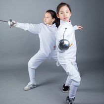 Chapter brand fencing clothing set childrens fencing clothing three-piece set flower saber clothing 350N can participate in competitions CE certification