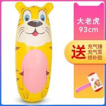 Toy hot sale anti-stress park long stick equipped with sand-proof aluminum film penguin stall supply small animal series children