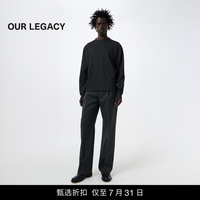 [Selected Special Offer] Our Legacy Men's Cruise Longsleeve Printed Long Sleeve T-Shirt