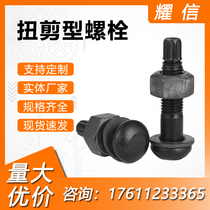 Steel structure high-strength torsion shear bolts TS10 9S grade GB T3632 large hexagon guaranteed to pass quality inspection