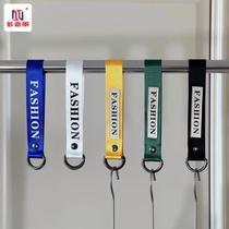 Clothing store cloth hanging ring S hook webbing hanging clothes and pants display casual sports canvas strip height decorative hook