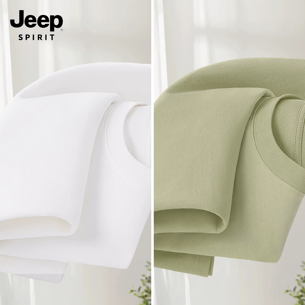 JEEP SPIRIT Jeep, хлопковая летняя футболка с коротким рукавом, новая коллекция