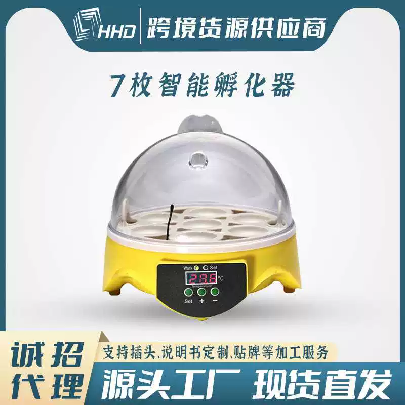 [跨境全自动宠物家用小型孵蛋器孵化器智能养殖专用设备鹦鹉芦丁鸡]