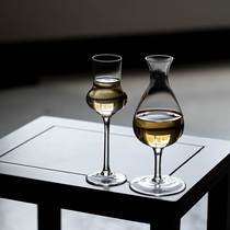 Grass and wood temple glass tall tea cup tall green tea cup tea brewing tea cup smelling cup ice tea special cup
