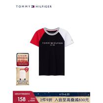 Taiding Fashion Butler big brands have pure cotton round neck TH2212021 childrens clothing mens new color block printing spring and summer