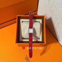 (Lolo Luxury) Spot Hermès H letter diamond watch crocodile strap 21X21 dial