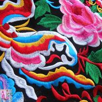 Ethnic style embroidery big bag accessories Miao embroidery machine embroidery piece processing materials for studying abroad and giving gifts to foreigners