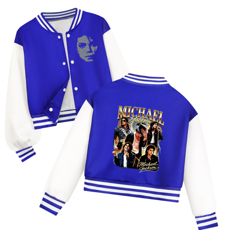 International Superstar Michael Jackson Baseball Jacket Michael Jackson Children's Fashion Jacket
