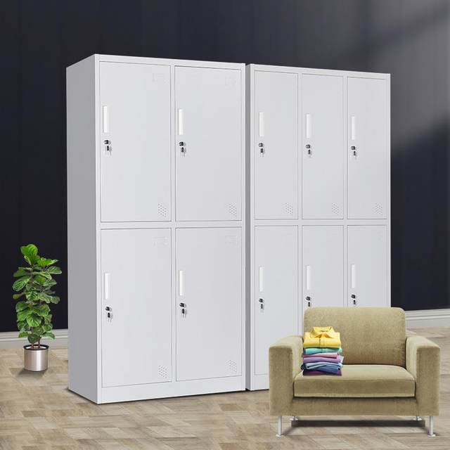 Direct sales new style locker employee dormitory iron storage cabinet with lock thick storage cabinet gym storage bag