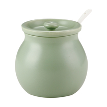 Xilekou lard jar household ceramic high temperature resistant meat oil jar kitchen lard jar chili oil jar seasoning 3829