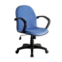 Factory direct sales staff chair blue fabric lifting rotating small chair employee office chair computer chair waist seat