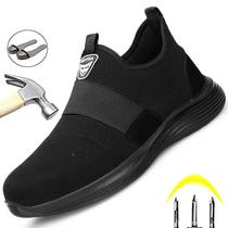 Lightweight Comt Safety Shoes Men Steel Toe Work Shoes Sneak
