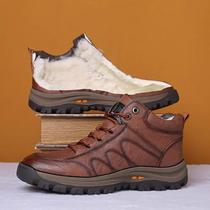 Men Winter Boots 2022 New Thick Cotton Shoes Comtable Outdoo