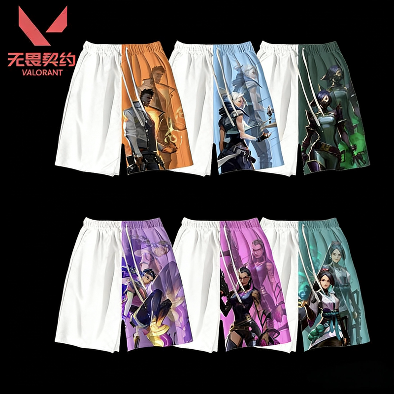 2025 Summer Hot-Selling Personalized Creative Fearless Contract Series Shorts Five-Point Pants 3D Printing for Teenagers and Students