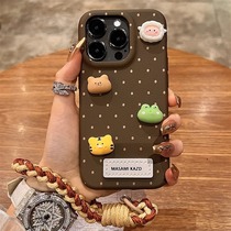 British soso polka dot funny animals are suitable for Apple 11 12 13 14 15 16 promax mobile phone cases