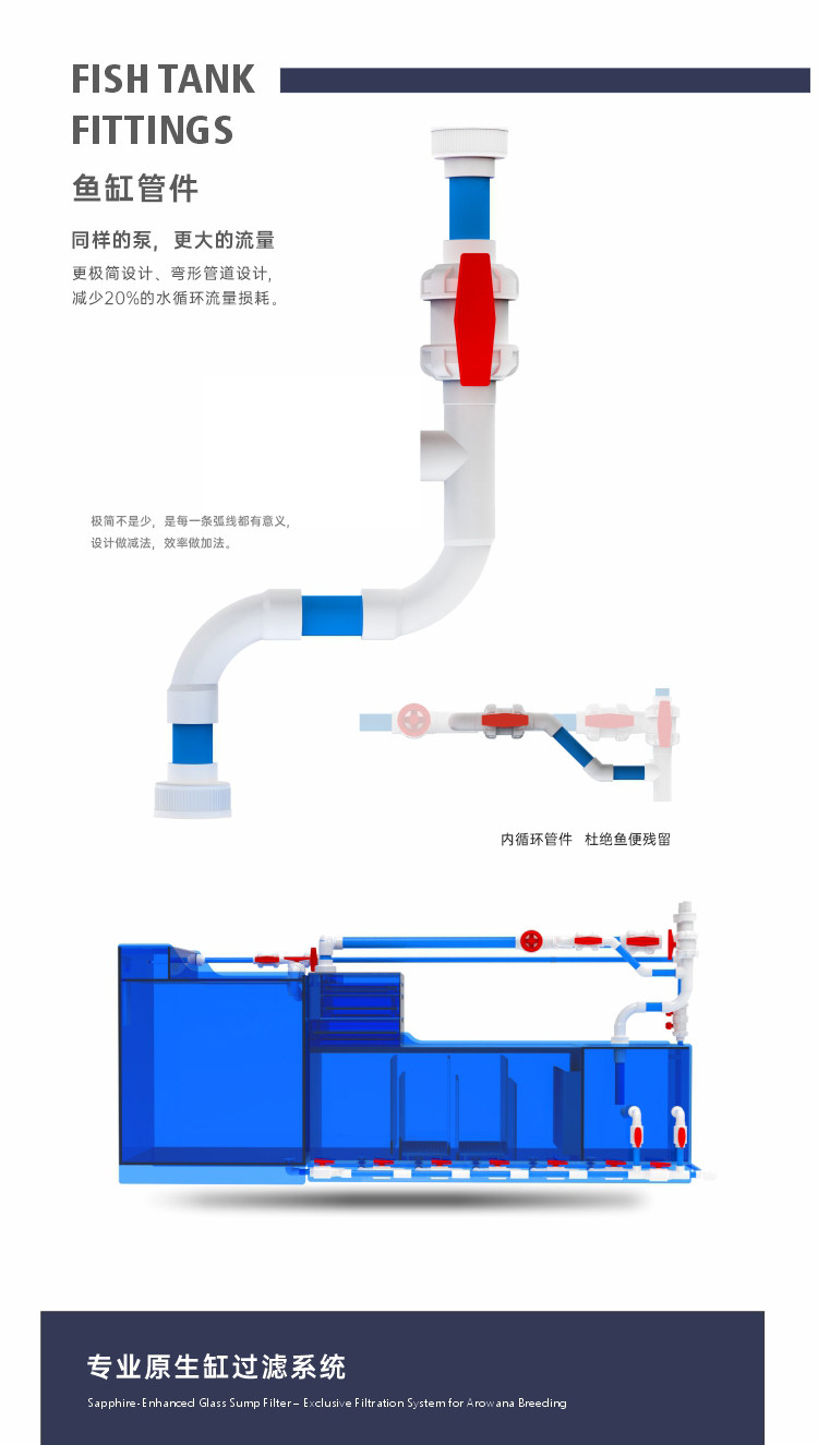 【2026新款】形水鱼缸形水吉罗缸吉罗鱼鱼缸深水鱼缸大型鱼缸底滤 detail 17