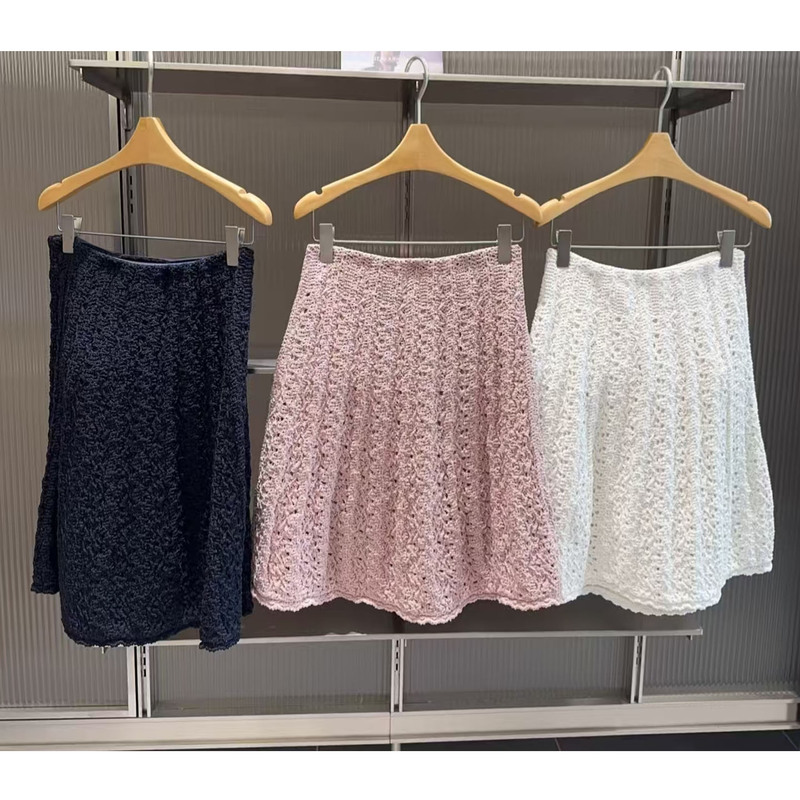 [Same Style as in Shopping Malls] Jiangnan 26 Spring Women's New Product Skirt Simple A-Line Woven Waist Skirt 5Q1D15670