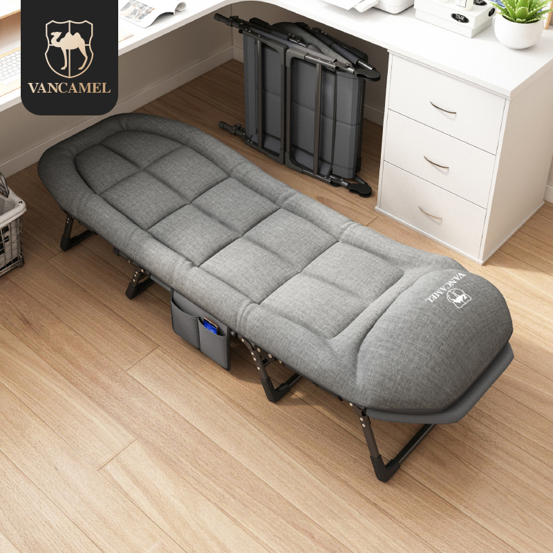 Lunch break Folding Bed Single Bed Office office station Nap God's home Adult Simple Deck Chair Escort to the Army Bed-Taobao