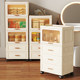 Flip drawer storage cabinet Plastic household cabinet Bedroom multi-story living room bedside table floor-standing storage cabinet