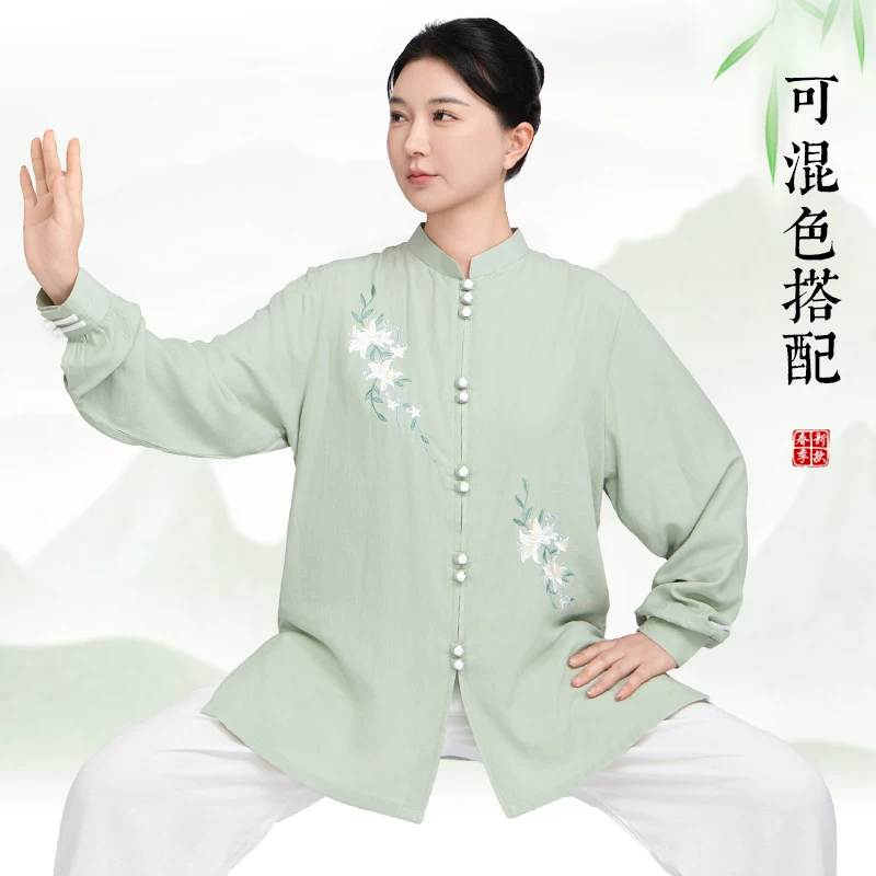 Xiaowashan Летняя спортивная одежда, набор для боевых искусств, хлопок и лен
