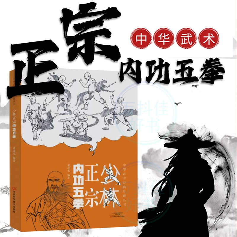 正版速發少林正宗內功五拳全2冊體育運動少林十三抓技擊真傳強身健體