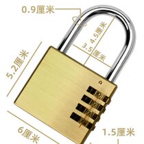 Manufacturer large copper lock combination lock warehouse factory door padlock rainproof waterproof rustproof dormitory lock cabinet home