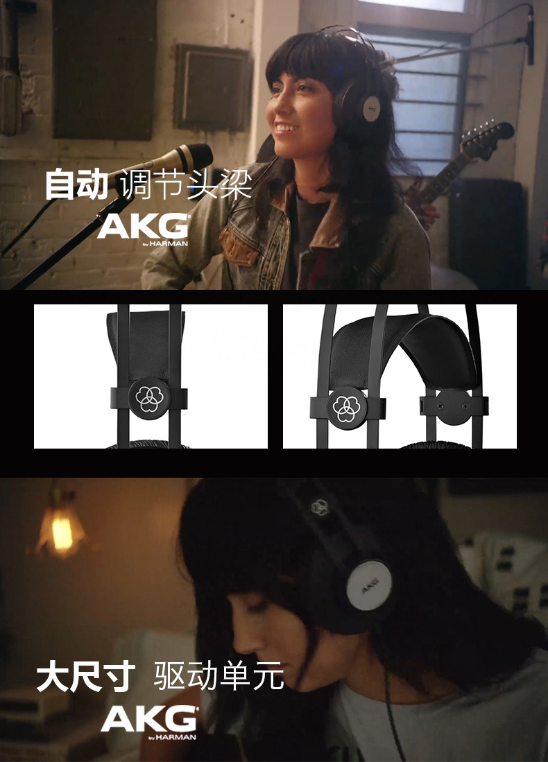 K72头戴式专业直播录音音乐耳机录音棚封闭式有线耳机插图5