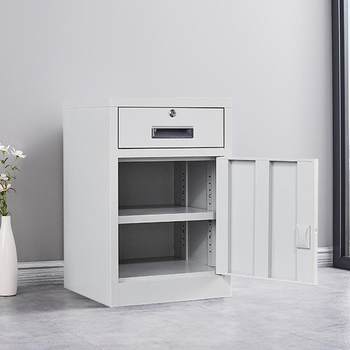 Household steel storage low room cabinet office documents iron cabinet table table drawer type jq-1565 floor