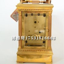 Clock pure copper mechanical front balance wheel classical clockwork small table clock imitation of the Forbidden City classical clock collection