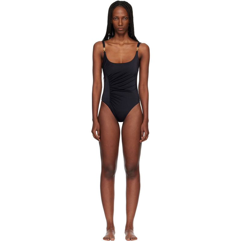Versace Women's SS26 One-piece Swimsuit Black