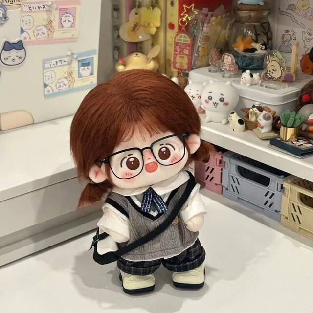 20cm Cotton Doll Clothes, Cute and Stylish, Academy Style, Spring, Summer, Autumn, Gender-Neutral Doll Outfit, Beautiful Appearance,