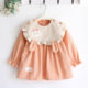 Baby Smock, New Winter Style, Corduroy Smock for Outer Wear, Waterproof Infant Apron, Anti-Dirty Apron, Reverse-Wearing Apron
