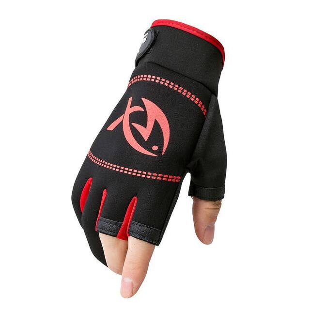 Thickened Warm Fishing Gloves, Non-Slip, Thickened, Three-Fingered, Waterproof, Outdoor, Sun-Protective, Breathable, Wear-Resistant Gloves, Fishing Gear