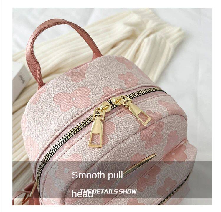 рюкзак pu leather shoulder mini small backpack multi-function ladie No brand